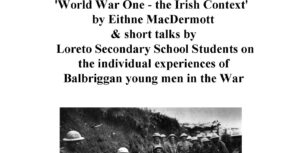 October Talk: ‘World War 1 – the Irish Context’ – Eithne MacDermott